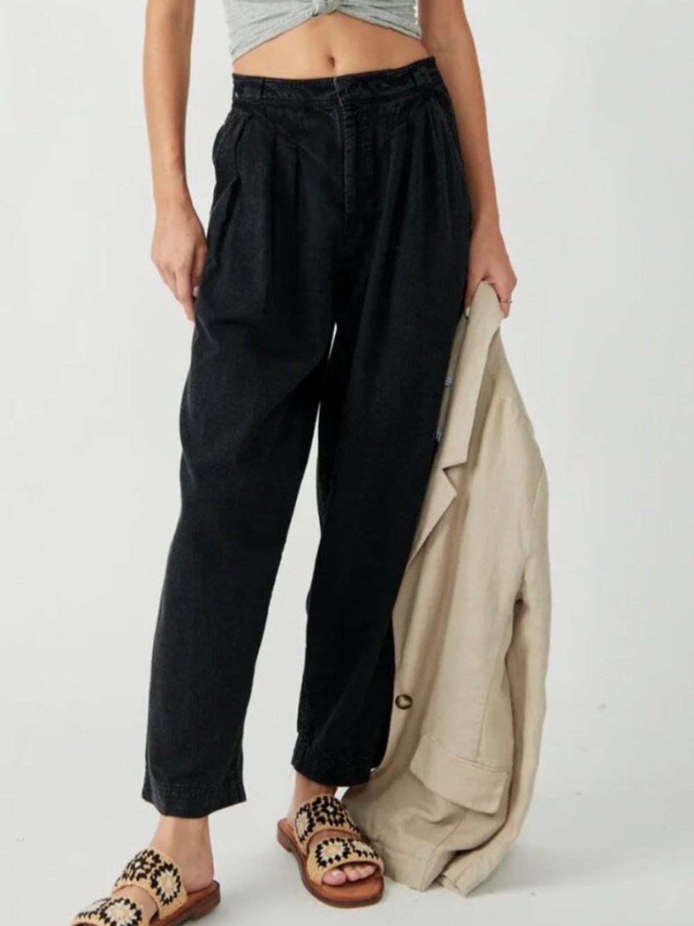 Free People Lotta Love Wide Leg Trousers